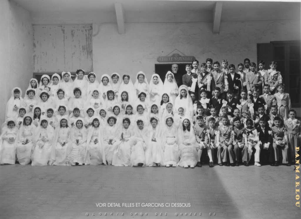 COMMUNIONS ORAN EGLISE SAINT ANDRE 1948 001 TOTALE.JPG